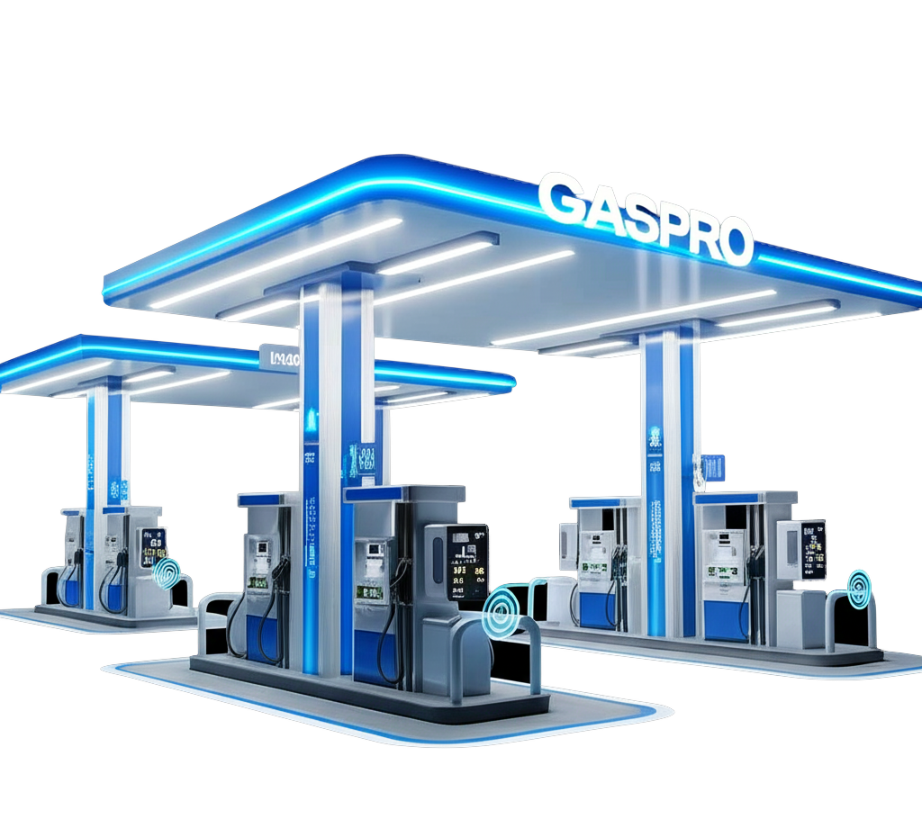 Modern Fuel Station Fourcourt in Ethiopia